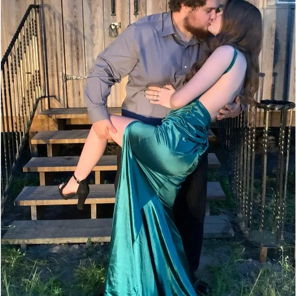 slim fit dress slacks Mint Prom Dress,Mint Homecoming Dress,for This Mint Chiffon Bridesmaid Dress main image 1